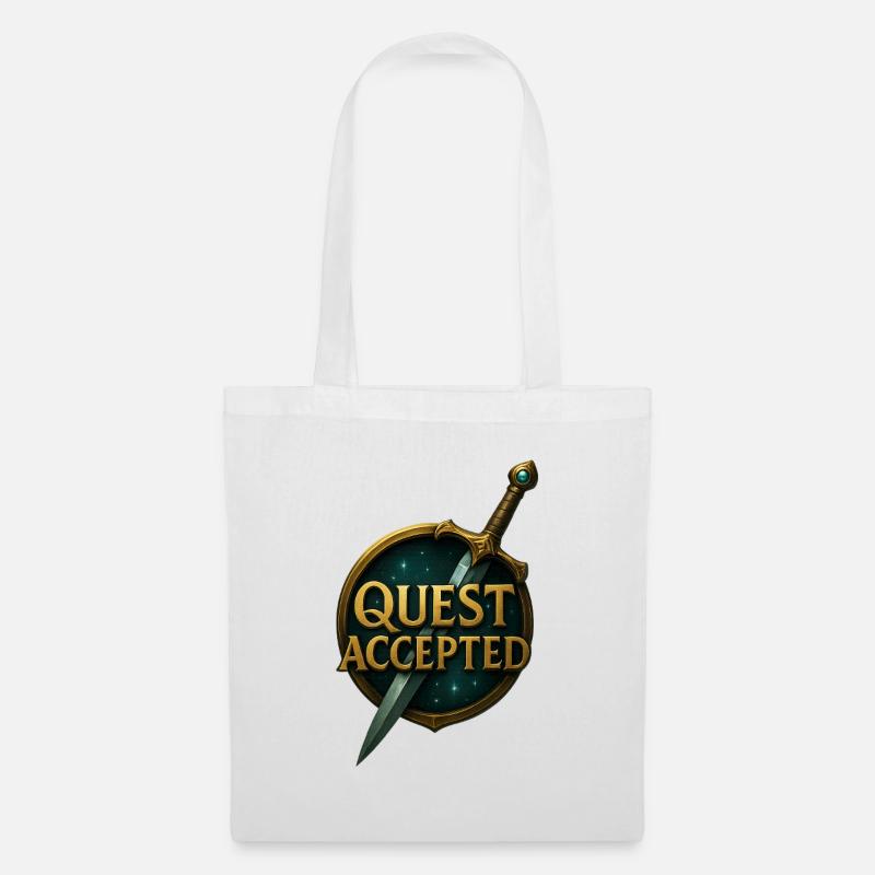 Quest_Accepted - Sac en tissu - blanc