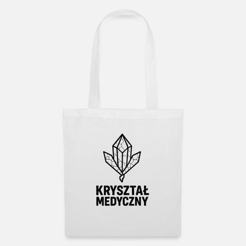 Medizinischer Kristall - Stoffbeutel - Weiß