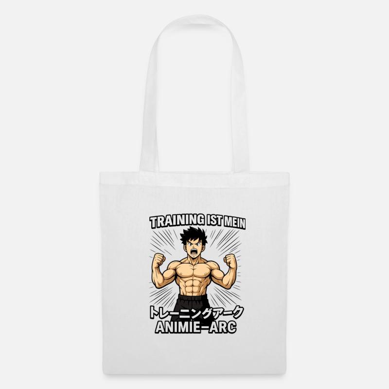 Training Ist Mein Anime Arc - Stoffbeutel - Weiß