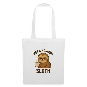 Not a Morning Sloth - Tote Bag - white - Front