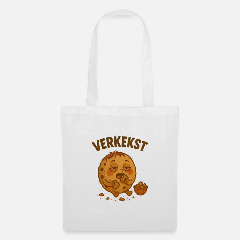 Verkekster Keks - Stoffbeutel - Weiß
