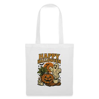 Happy_Halloweenn - Stoffbeutel - Weiß - Vorne