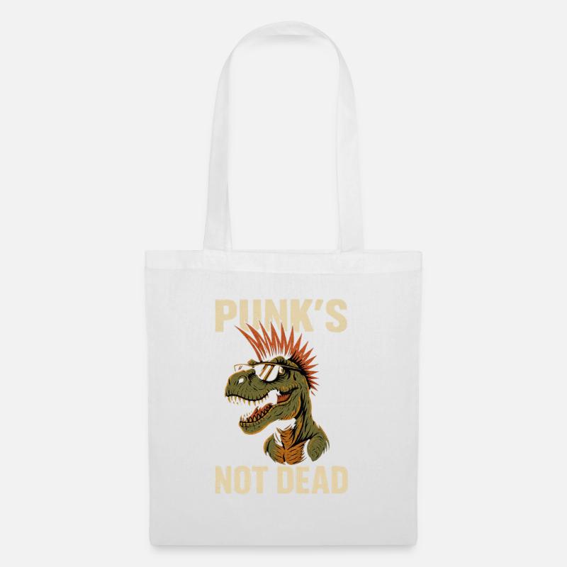 Punk T-Rex - Tote Bag - white