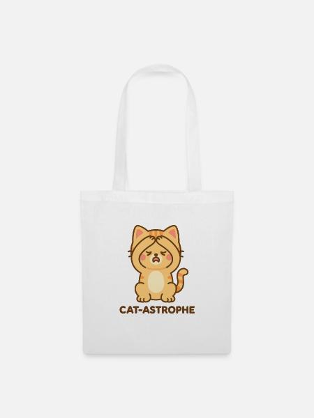 Cat-Astrophe - Stoffbeutel - Weiß