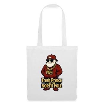 FRESH PRINCE OF THE NORTH POLE: Hip-Hop Santa - Tote Bag - white - Front