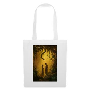 Romance dans la jungle enchantée - Sac en tissu - blanc - Devant