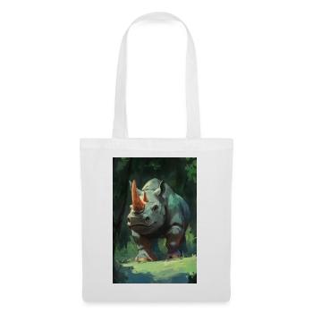 Illustration of a rhinoceros - Tote Bag - white - Front