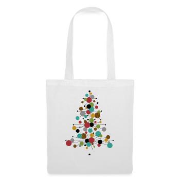 Have a Cool Yule! – Retro Weihnachtsdesign - Stoffbeutel - Weiß - Vorne