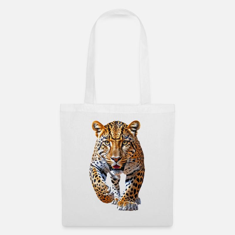 Léopard - Sac en tissu - blanc
