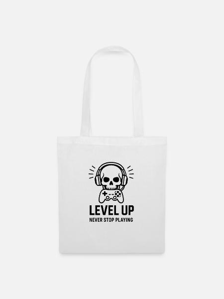 Level Up Schädel Gaming Headset - Stoffbeutel - Weiß