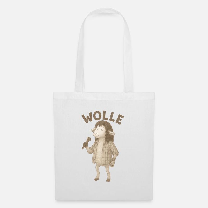 Wool Sheep with Microphone - Tote Bag - white