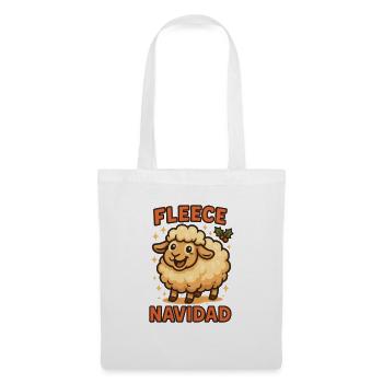 Lustiges Weihnachts Geschenk - Stoffbeutel - Weiß - Vorne