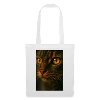 Cat Eyes Close Up - Tote Bag - white - Front