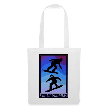 Planche à neige - Sac en tissu - blanc - Devant