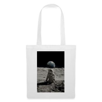 Lunar Explorer: Earthrise Above Moon - Tote Bag - white - Front