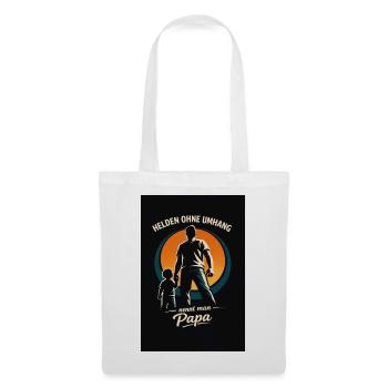 Heroes without a cape: Dad - Tote Bag - white - Front