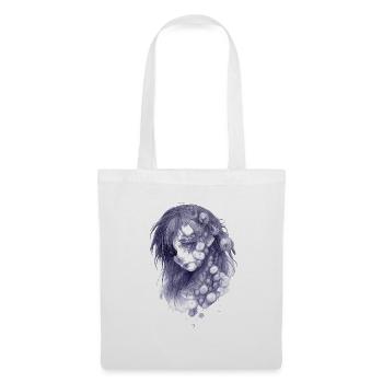 Tentacle portrait in blue | Zombie Girl - Tote Bag - white - Front