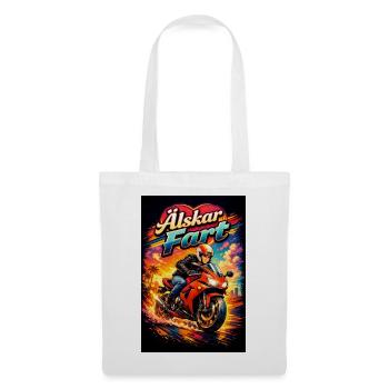 J’adore la vitesse - Sac en tissu - blanc - Devant