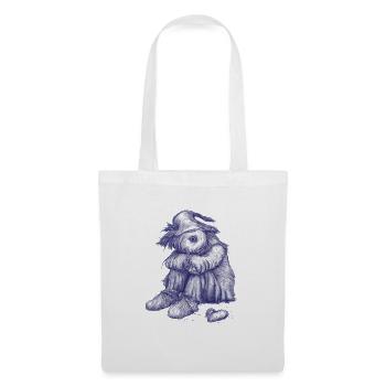 L’épouvantail triste et hirsute a perdu courage - Sac en tissu - blanc - Devant