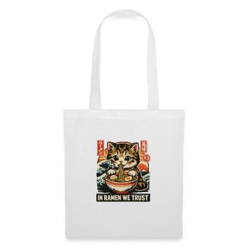 Ramen Cat - Tote Bag - white - Front