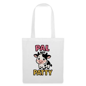 Ami pas Patty – Amitié de vache mignonne - Sac en tissu - blanc - Devant
