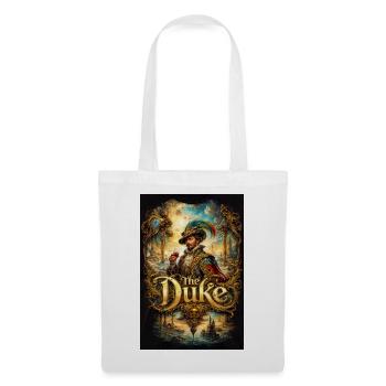 Le Portrait baroque du duc avec verre - Sac en tissu - blanc - Devant