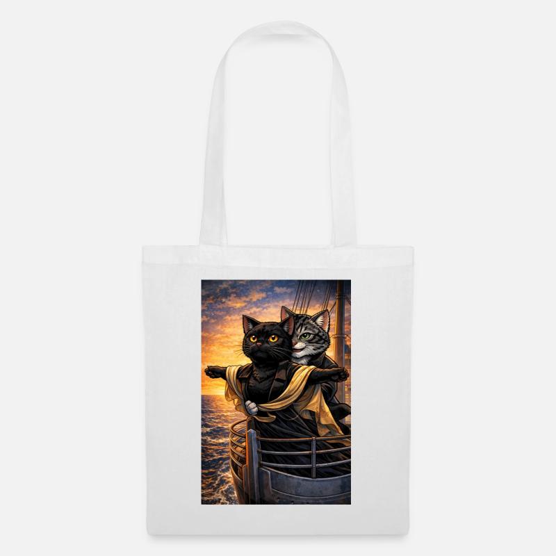 TitaniCatz - Tote Bag - white