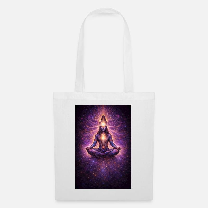Kosmische Chakra-Meditation - Stoffbeutel - Weiß