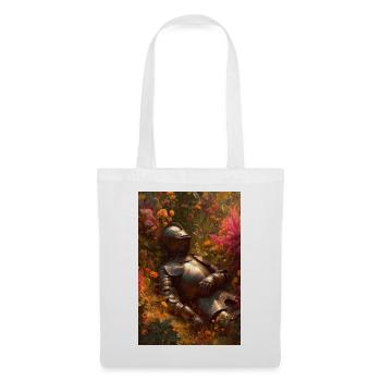 Knight in Floral Garden - Tote Bag - white - Front
