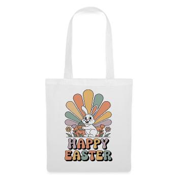 Pastel bunny in Easter rays - Tote Bag - white - Front