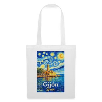 Gijon Spain - Stoffbeutel - Weiß - Vorne