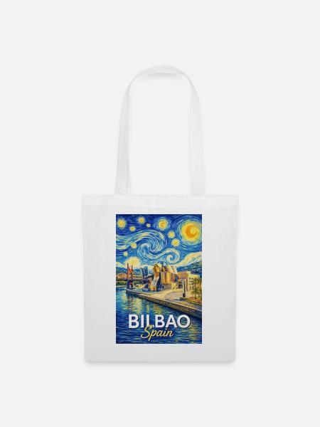 Bilbao Spain  - Stoffbeutel - Weiß