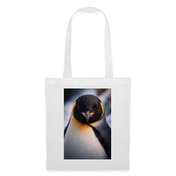 Penguin Close Up with Color Contrast - Tote Bag - white - Front