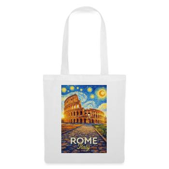 Rome, Italie. - Sac en tissu - blanc - Devant