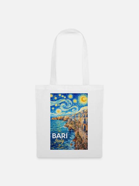Bari, Italien. - Stoffbeutel - Weiß
