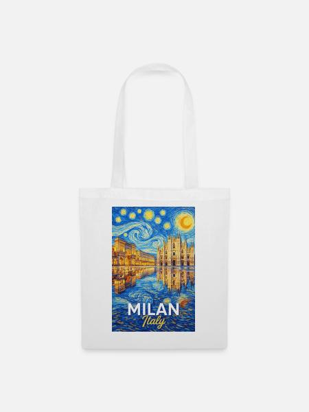 Mailand, Italien. - Stoffbeutel - Weiß