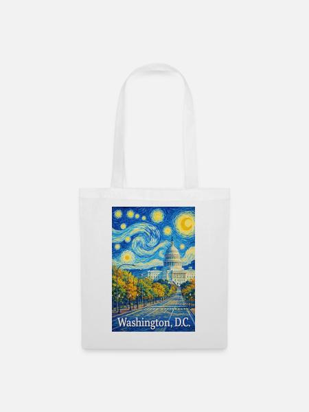Washington, D.C. - Stoffbeutel - Weiß