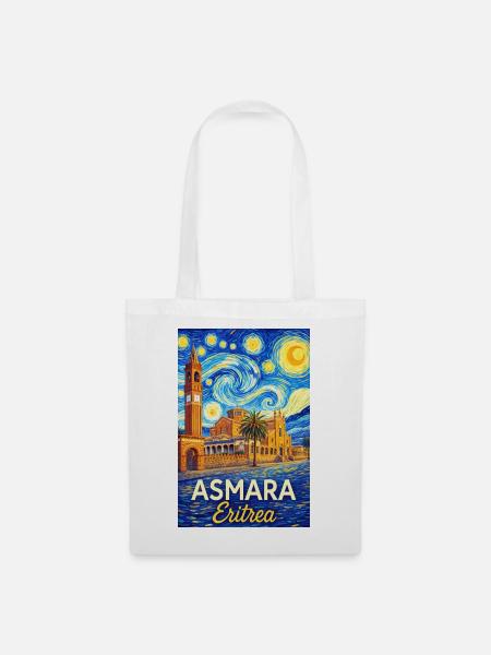 Asmara Eritrea Sternenstadt - Stoffbeutel - Weiß