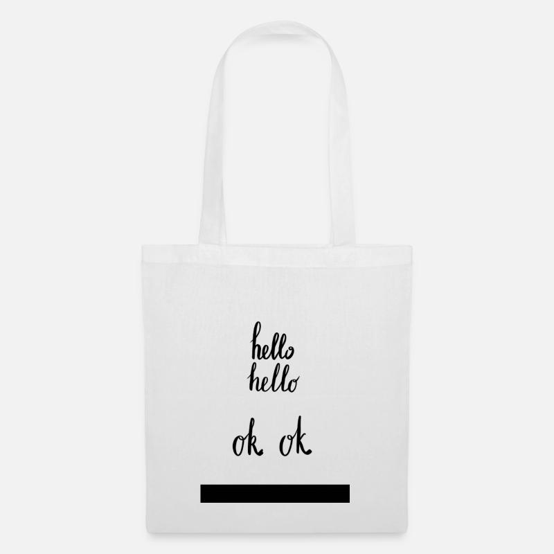Hello Hello - Tote Bag - white