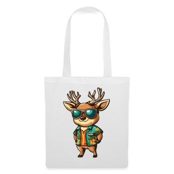 Vacances de bandes dessinées sur les cerfs - Sac en tissu - blanc - Devant