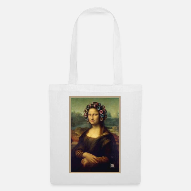 Mona Lisa Curlers - Tote Bag - white
