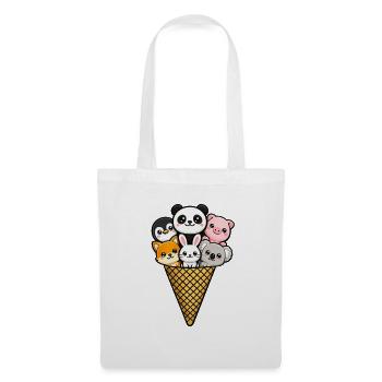 Eiscreme (nicht vegan) - Stoffbeutel - Weiß - Vorne