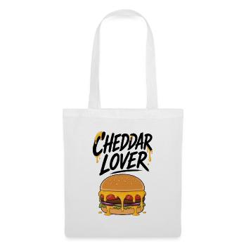 Cheddar Burger Lover Illustration - Tote Bag - white - Front