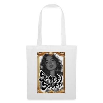 Monochrome Noir Graffiti Frame - Tote Bag - white - Front