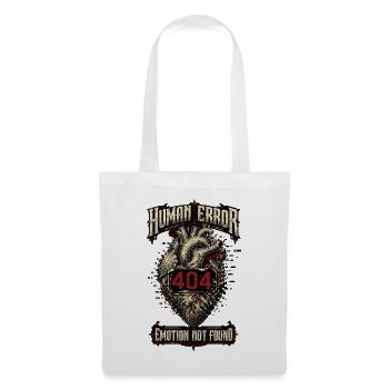Human Error – Emotion Not Found - Tote Bag - white - Front