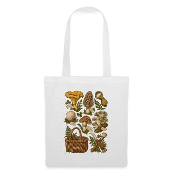 Mushrooms in the forest – botanical illustration - Tote Bag - white - Front