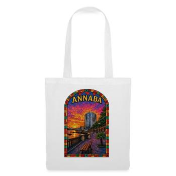 Annaba Vitrail Promenade au Coucher - Sac en tissu - blanc - Devant