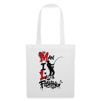 Fishing man - Humor - Tote Bag - white - Front