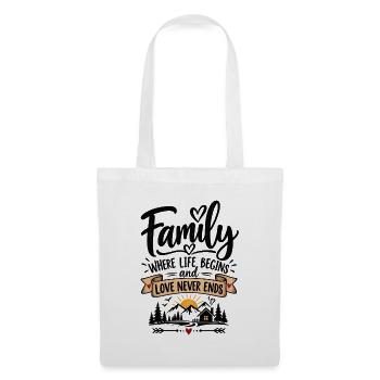Family Where Life Begins - Tote Bag - white - Front