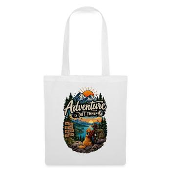Adventure Is Out There – Hiking & Camping - Sac en tissu - blanc - Devant
